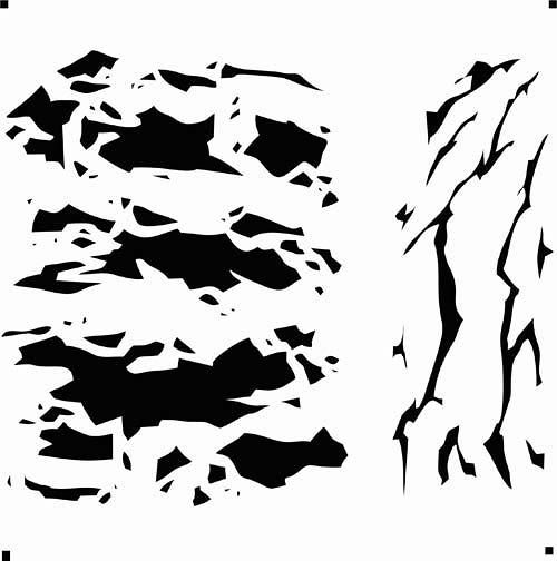 9 Pieces Camo Print Stencils Camouflage Painting Templates Reusable Grass Pattern Stencils Green Camo DIY Stencils for Scrapbooking Painting on Wood Crafts 7.9 x 7.9 Inch 