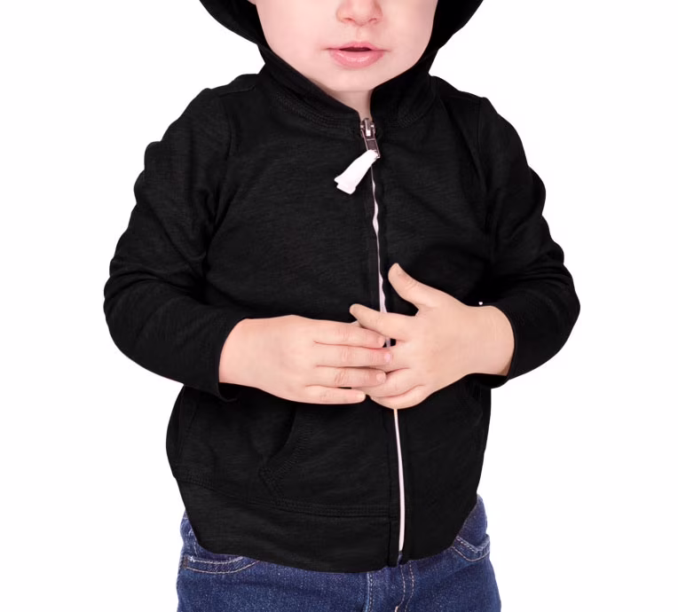Kavio Unisex Infants Jersey Long Sleeve Zip Up Hoodie Kavio Unisex Infants Jersey Long Sleeve Zip Up Hoodie