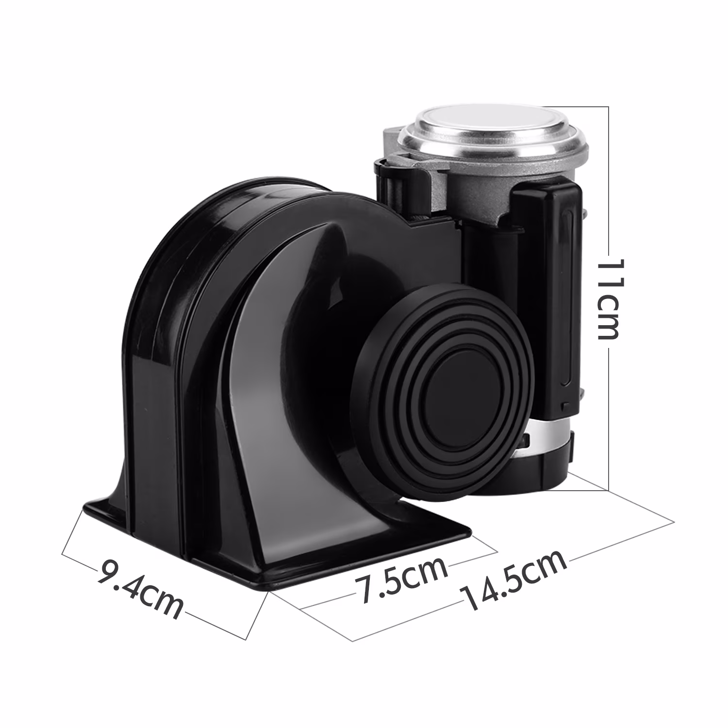 HK Compact Air Horn with Compressor Snail Electric Car Horn 12V 150db Super Loud Nautilus Wiring Harness for Any 12V Train Trucks Motorcycle Vehicles 