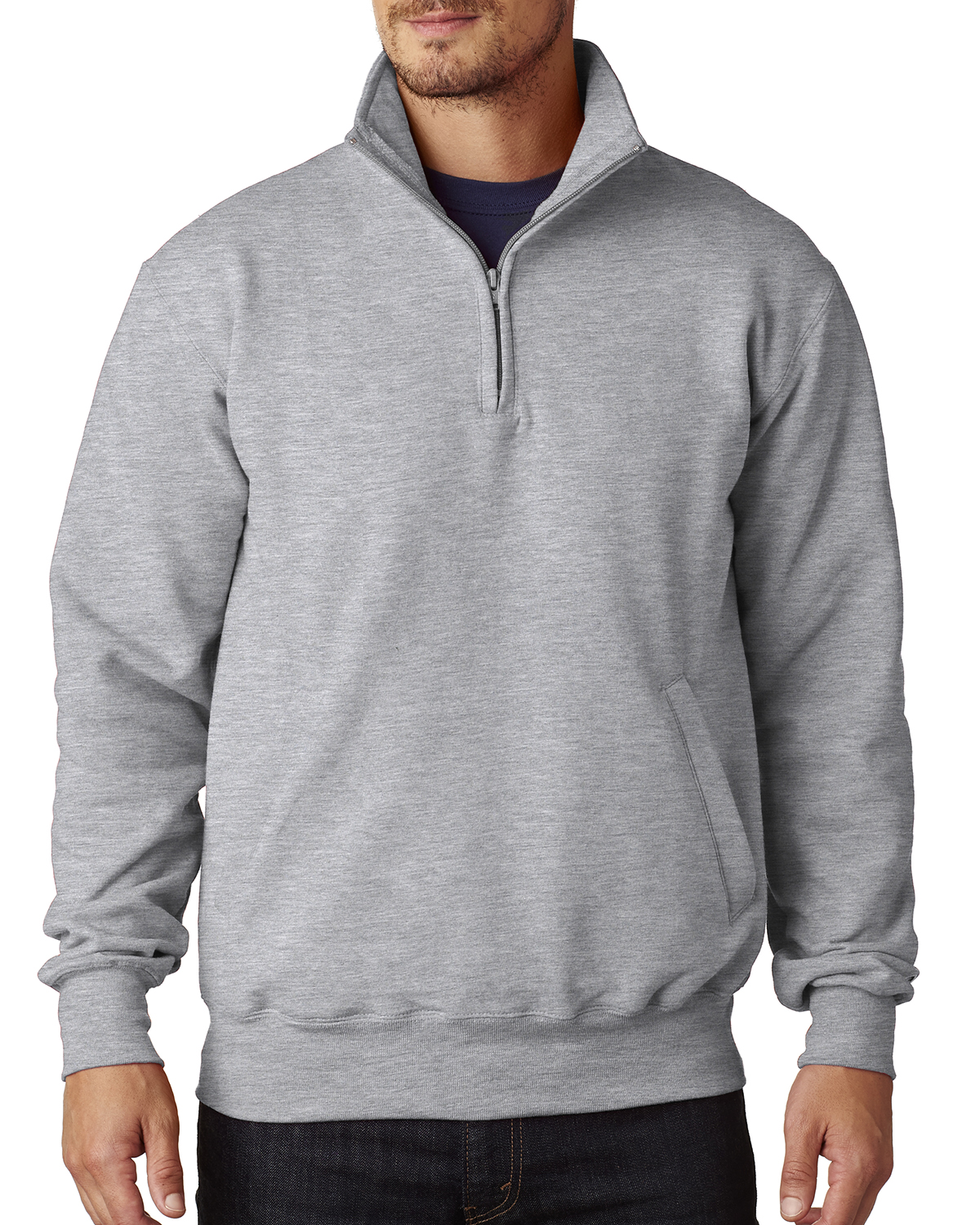 Champion Men's Heavy Weight Quarter-Zip Fleece Hoodie 