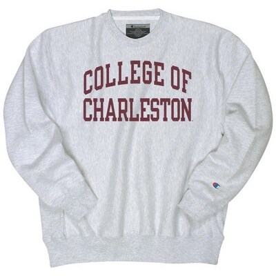 W Republic COFC College of Charleston Campus Crewneck Pullover Sweatshirt Sweater Black 