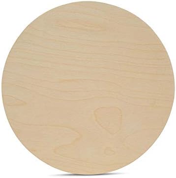 Alder 10 inch, 10 pcs, Wood PLYDOLEX Unfinished Birch or Alder Wood Circles for Crafts 