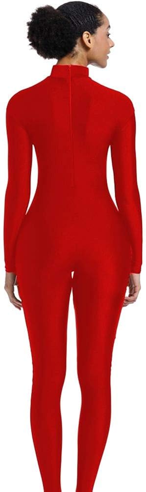 OVIGILY Adult High Neck Long Sleeve Dance Unitard for Women Bodysuits OVIGILY Adult High Neck Long Sleeve Dance Unitard for Women Bodysuits