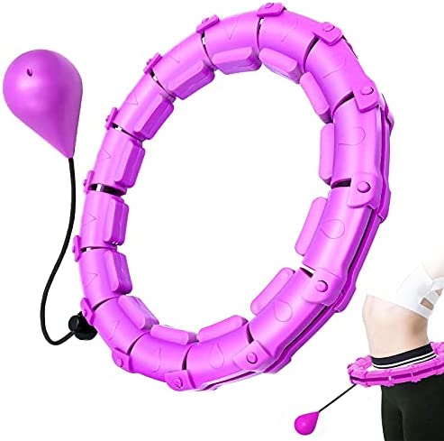 Detachable Adjustable Fitness Exercise Hoola Hoops for Women Weight Loss MSIUSU Smart Hula Exercise Hoops for Adults Weight Loss with 360 Degree Massage 