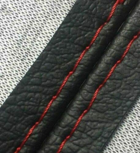 Autoguru E Brake Boot PVC Leather Made for Honda Prelude 97-01 Black Red Stitch 