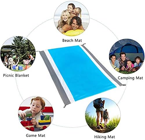 Suitable for 5-7 Adults Traveling and Music Festivals SANPUK Portable Waterproof Beach Blanket 83 X 78 Sand Free Beach Mat Outdoor Beach Blanket Sandfree Picnic Mat Extra Large Camping Suitable for 5-7 Adults Traveling and Music Festivals SANPUK Portable Waterproof Beach Blanket 83 X 78 Sand Free Beach Mat Outdoor Beach Blanket Sandfree Picnic Mat Extra Large Camping