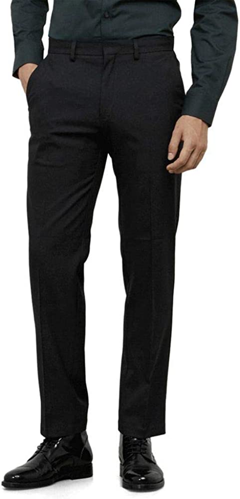 Kenneth Cole Reaction Men's Stretch Modern-Fit Flat-Front Pant 
