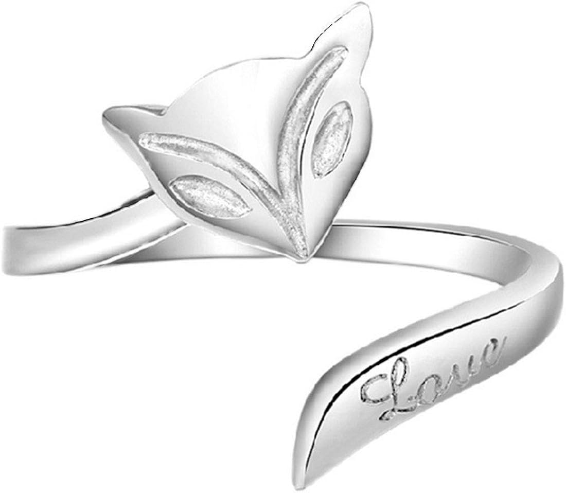 I love you 3000 Knuckle Rings,Toe Rings,925 Stering Silver Open Adjustable Ring Fashion Jewelry Charms Birthday Gifts for Teens Girl/Boys/Women/Men/Bridesmaid 