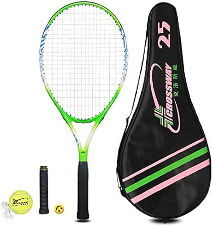 MAIBOLE Junior Tennis Racquet Recreational Tennis Racket Pre-Strung Head Light Balance for Beginners Youth Kids Good Control Grip 