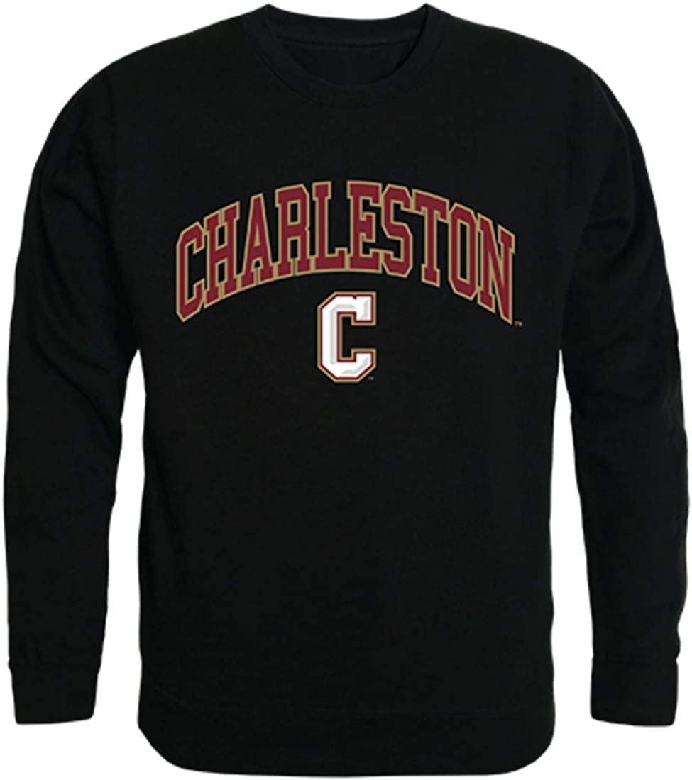 W Republic COFC College of Charleston Campus Crewneck Pullover Sweatshirt Sweater Black 