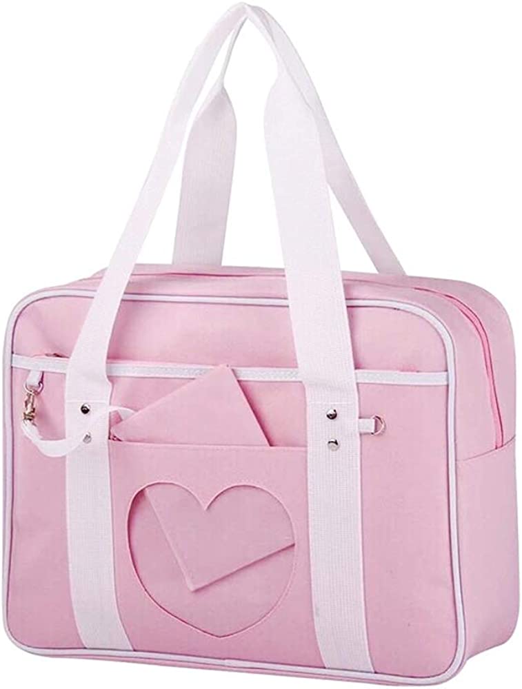 Women Handbag Japanese Style Heart Shape School Handbags JK Bags Girls Lolita Shoulderbag Cosplay Anime Tote Bag 