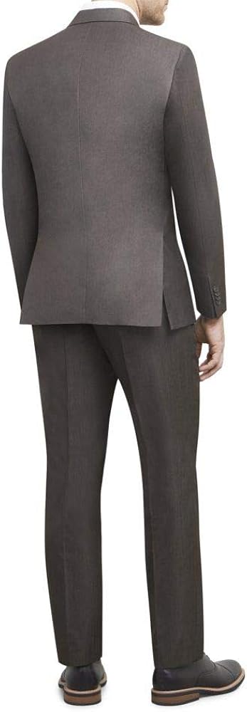 Unlisted by Kenneth Cole Men's 2 Button Slim Fit Suit with Hemmed Pant 