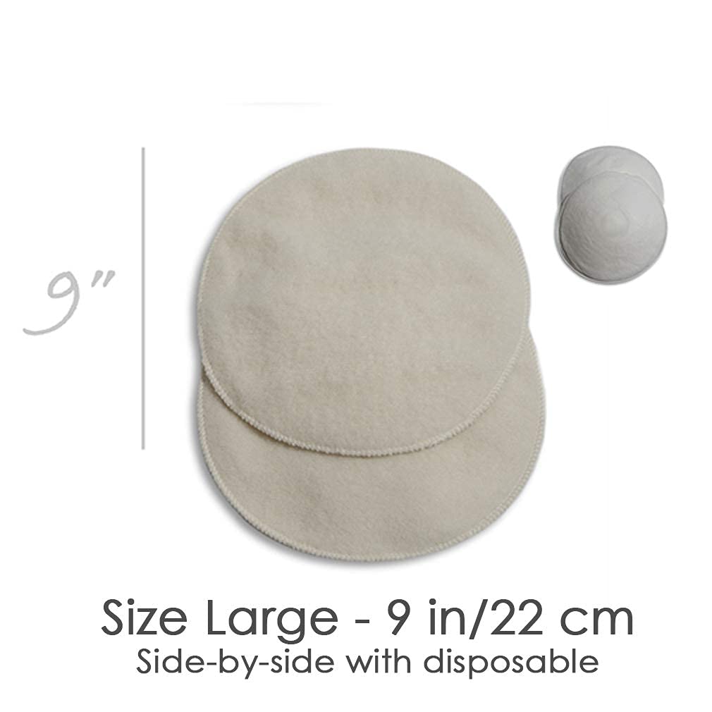 S LANACare Organic Nursing Pads l Reusable Breast Pads Style EKSTRA 