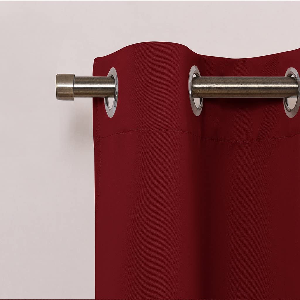 Grommet Window Valance Thermal Insulated Curtain Tier for Bedroom/Living Room/Dining Room 1 Piece NICETOWN Blackout Kitchen Curtain for Windows Sea Teal 1.2 inches Header 52W x 18L 