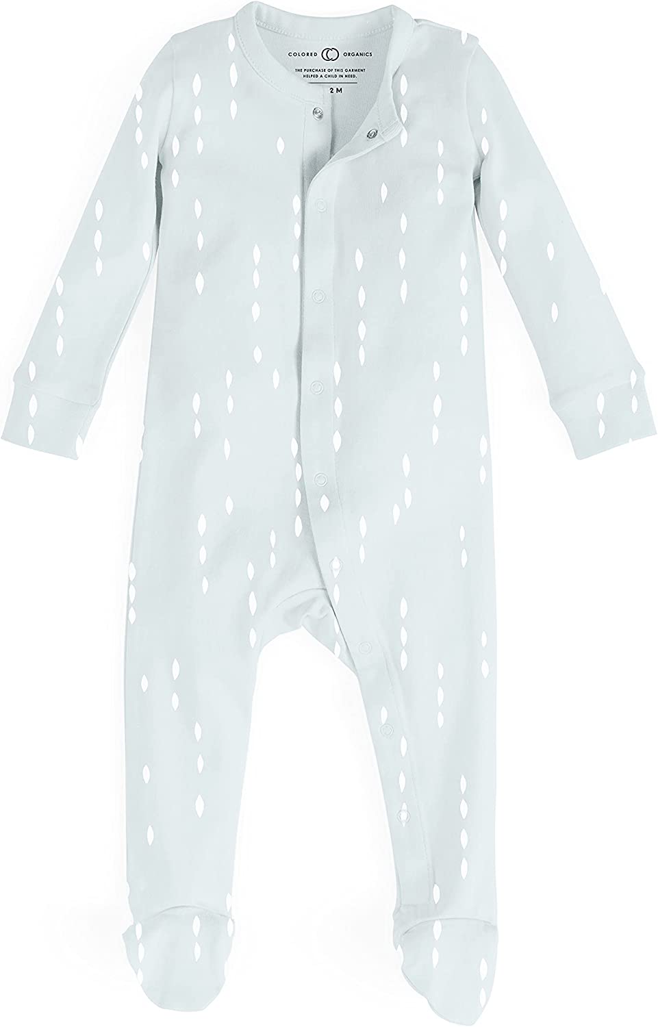 Colored Organics Baby Organic Cotton Skylar Footed Sleeper 