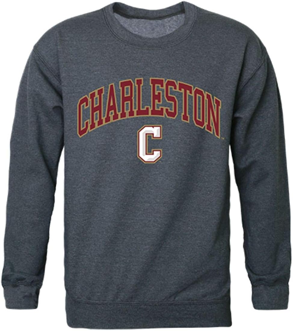 W Republic COFC College of Charleston Campus Crewneck Pullover Sweatshirt Sweater Black 