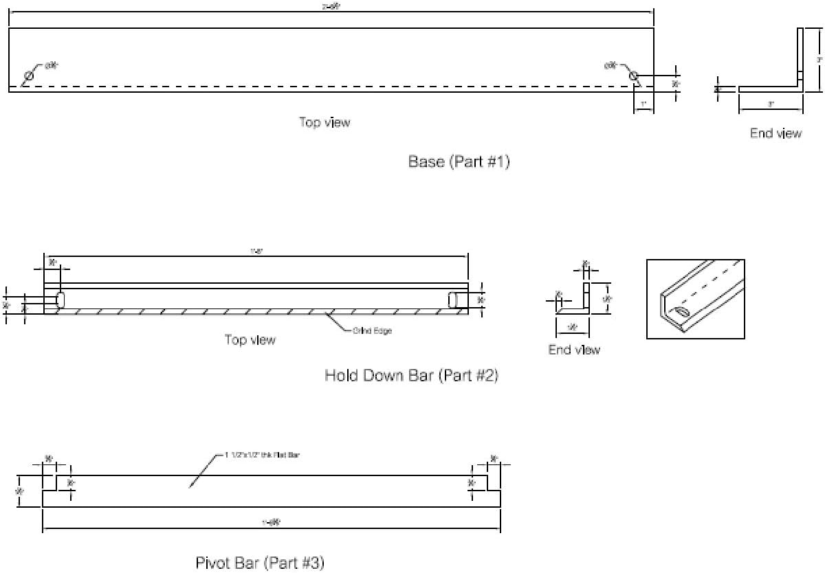 Bending Brake Plans 18 Sheet Metal DIY Metalworking Equipment Build Your Own 