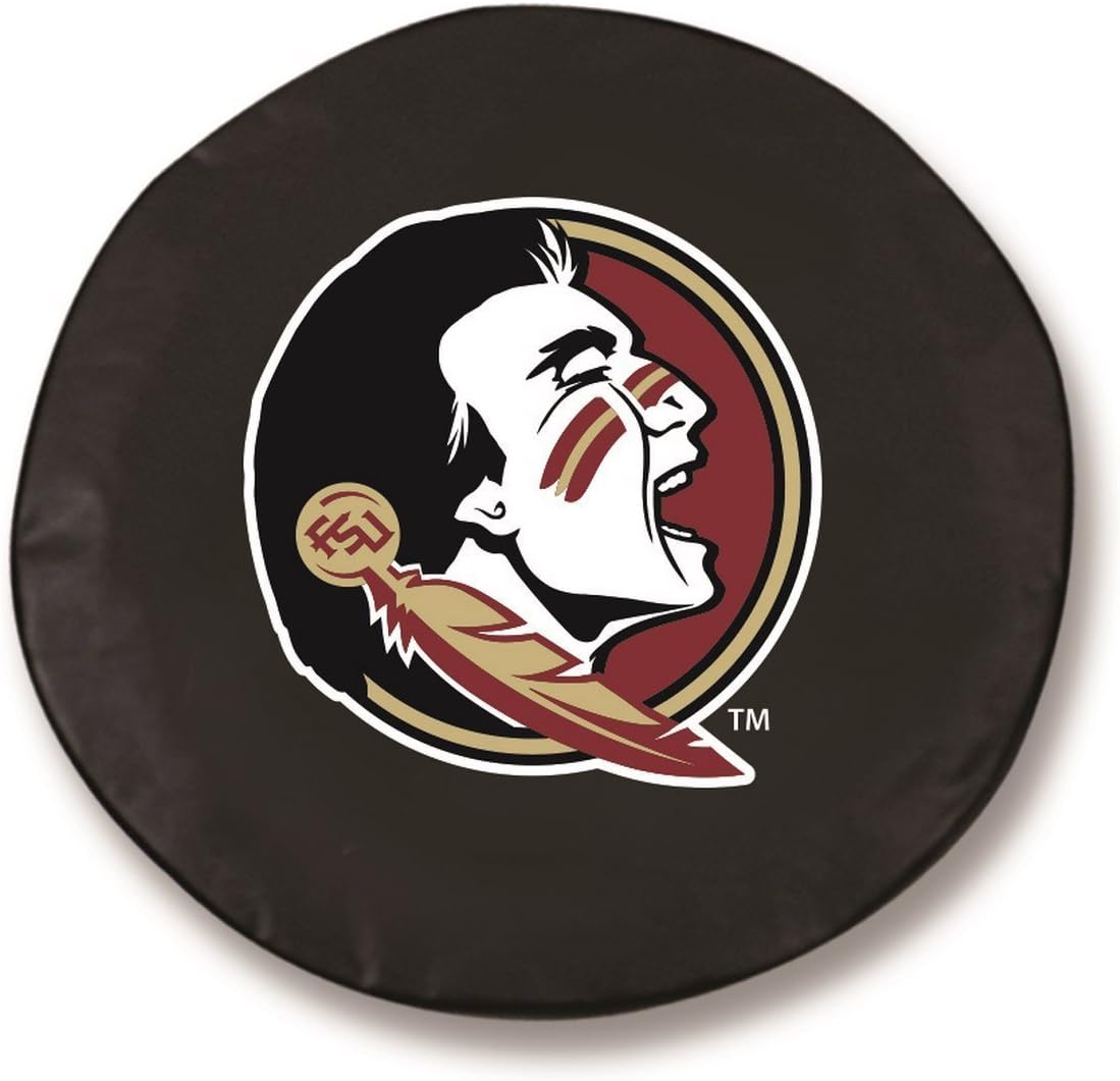 Holland Bar Stool Co Florida State Seminoles HBS Head Black Fitted Car Tire Cover 