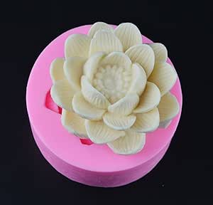 Gray Kitchen Baking Tool YIHEXUANkeji Embossed Flower Silicone Mold 3D Silicone Embossing Cake Fondant Moulds Baroque Scroll Relief Flower Chocolate Mould 