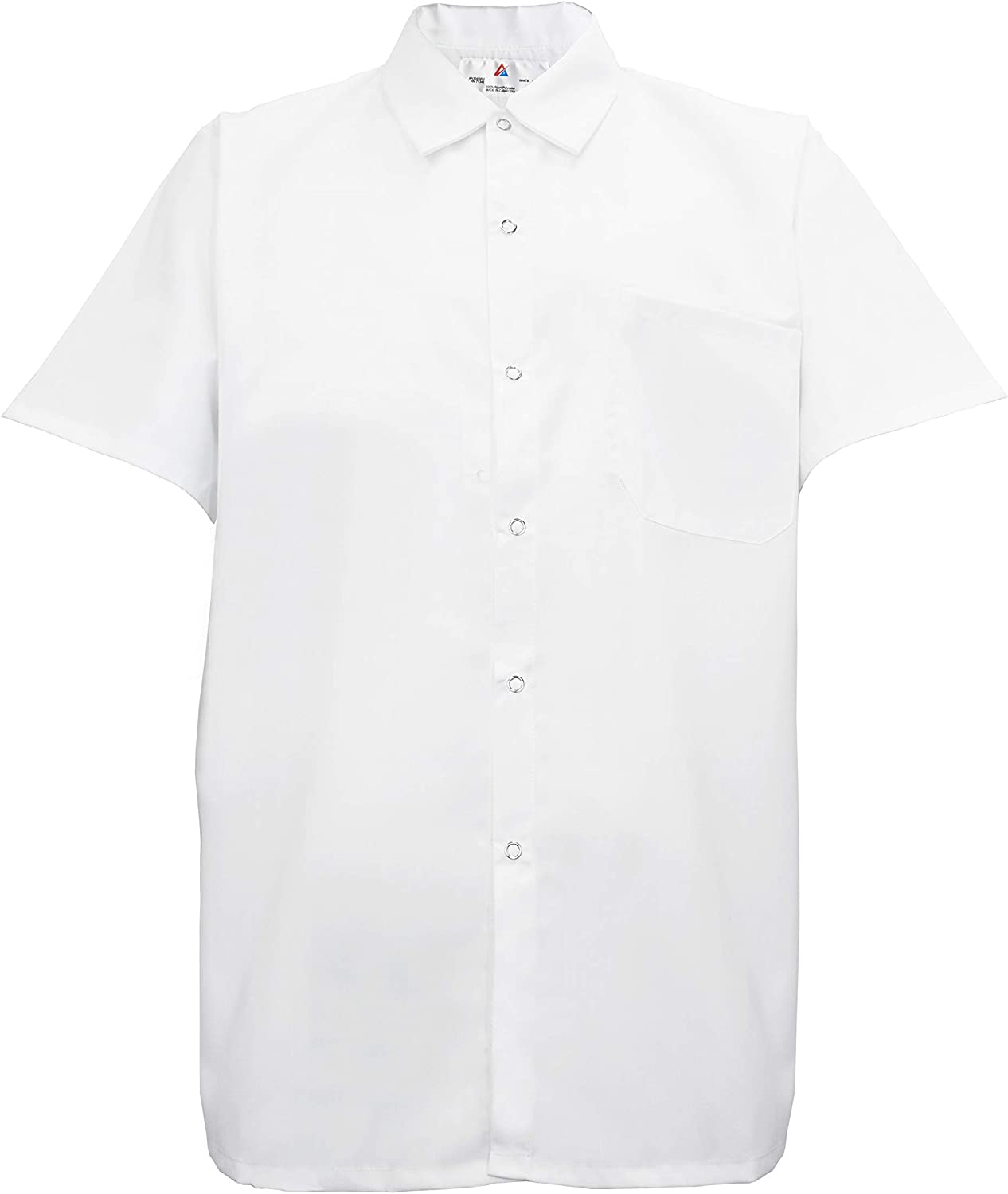 Natural Uniforms Men's Kitchen Basic Cook Shirt Short Sleeve White 