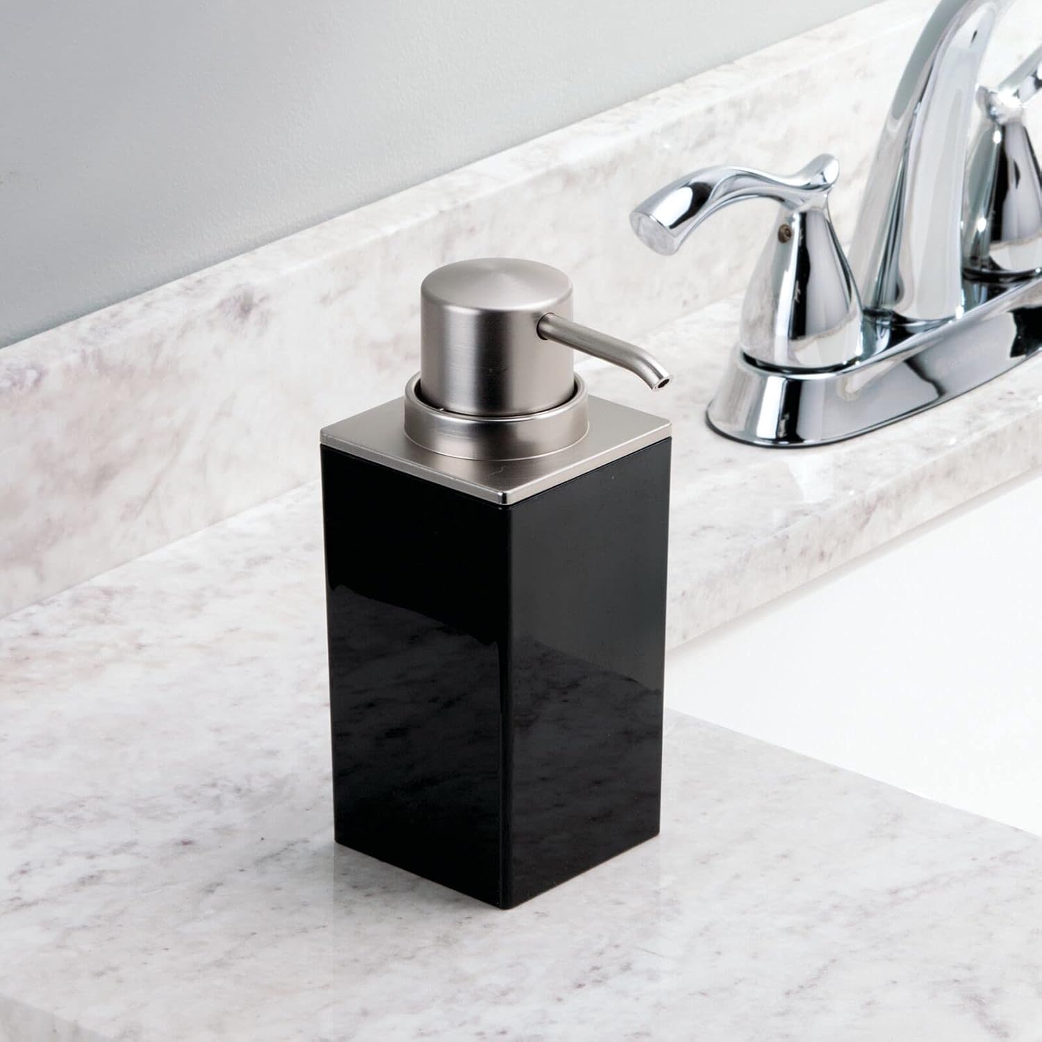 Square Plastic Clear/Soft Brass Soap Dish mDesign Bathroom Vanity Countertop Accessory Set Tumbler Rinsing Cup Divided Toothbrush Holder 4 Pieces Includes Soap Dispenser Pump Square Plastic Clear/Soft Brass Soap Dish mDesign Bathroom Vanity Countertop Accessory Set Tumbler Rinsing Cup Divided Toothbrush Holder 4 Pieces Includes Soap Dispenser Pump