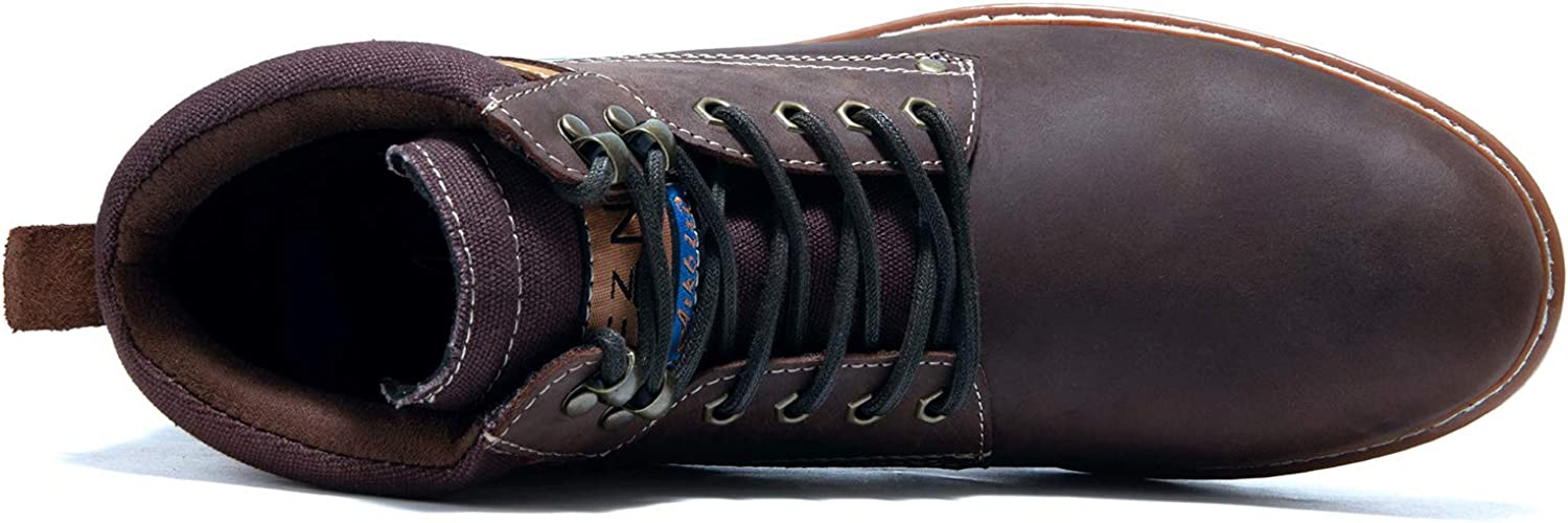 Arkbird Matte Leather High Cut Work Shoes for Men Men's Causal Oxford Dress Boot 
