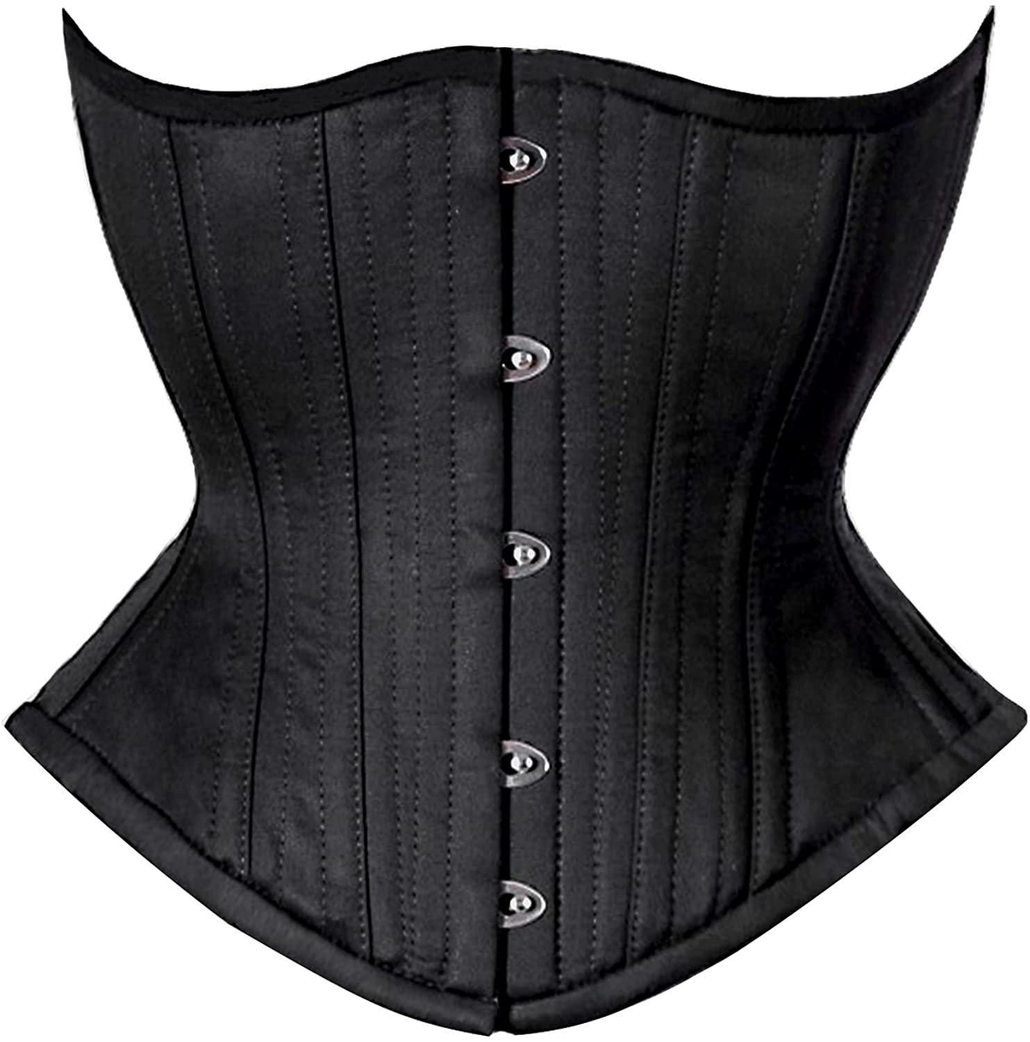 SHAPERX Women's Heavy Duty Corset Double Steel Boned Waist Trainer Corsets Underbust Body Shaper 