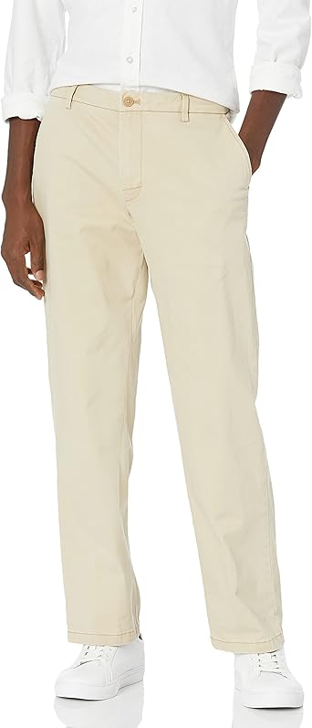 IZOD Men's Saltwater Stretch Flat Front Straight Fit Chino Pant 