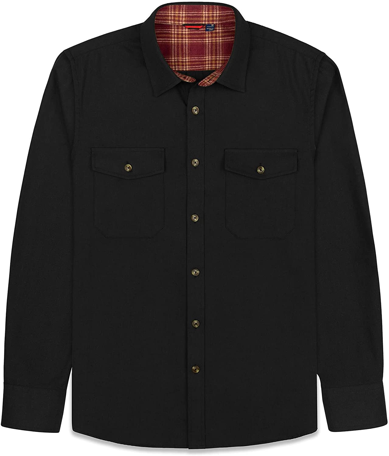 J.Ver Men's Flannel Plaid Shirts Long Sleeve Regular Fit Button Down Casual J.Ver Men's Flannel Plaid Shirts Long Sleeve Regular Fit Button Down Casual
