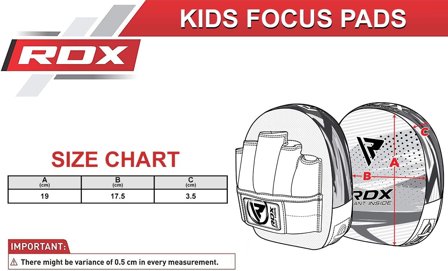 Youth Hook and Jab Target Focus Mitts with Punching Gloves Junior Hand Shield for MMA Muay Thai Martial Arts RDX Kids Boxing Pads and Gloves Set Boxercise Karate and Kickboxing Training 