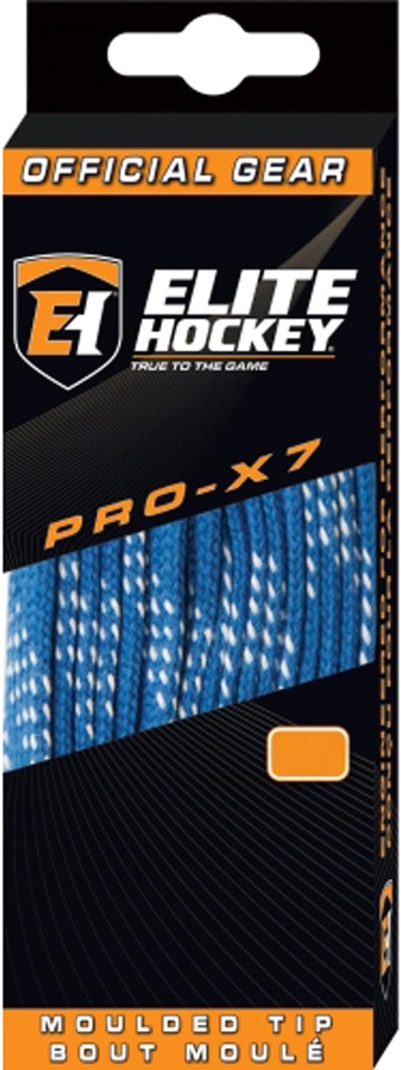 Elite Hockey PRO-X7 Wide Molded Tip Cotton Hockey Skate Laces Color, Size Choice Elite Hockey PRO-X7 Wide Molded Tip Cotton Hockey Skate Laces Color, Size Choice