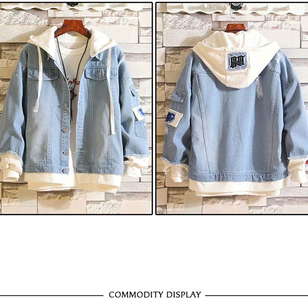 KPOP Rapper Denim Jacket Jeans Love Printed Fashion Sport Hip Hop Hoodie 