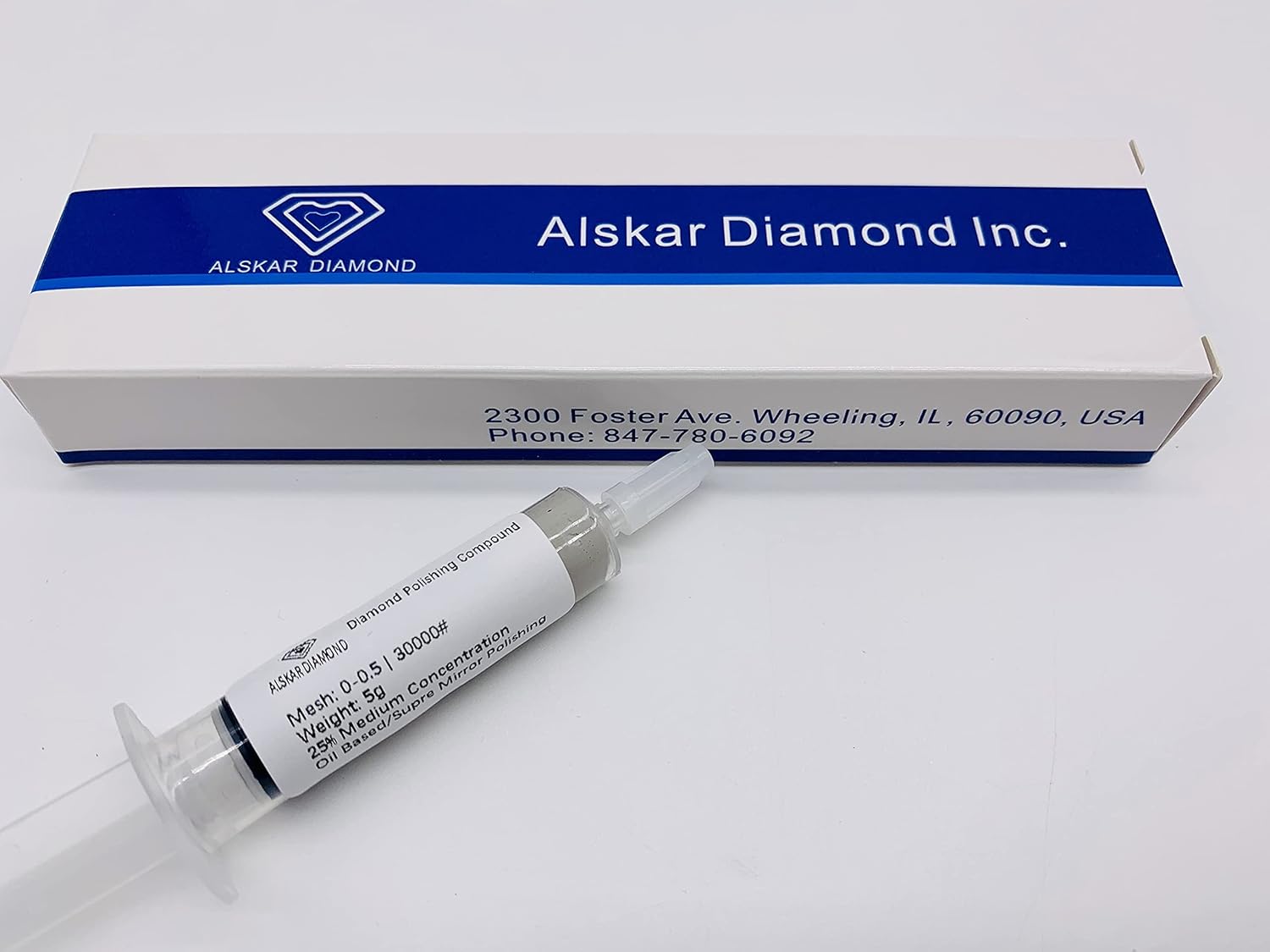 Alskar Diamond Polishing Compound 15-25 Microns Polishing Paste 5 Grams with Diamond Powder 50% Concentration 50%;15-25 Alskar Diamond Polishing Compound 15-25 Microns Polishing Paste 5 Grams with Diamond Powder 50% Concentration 50%;15-25