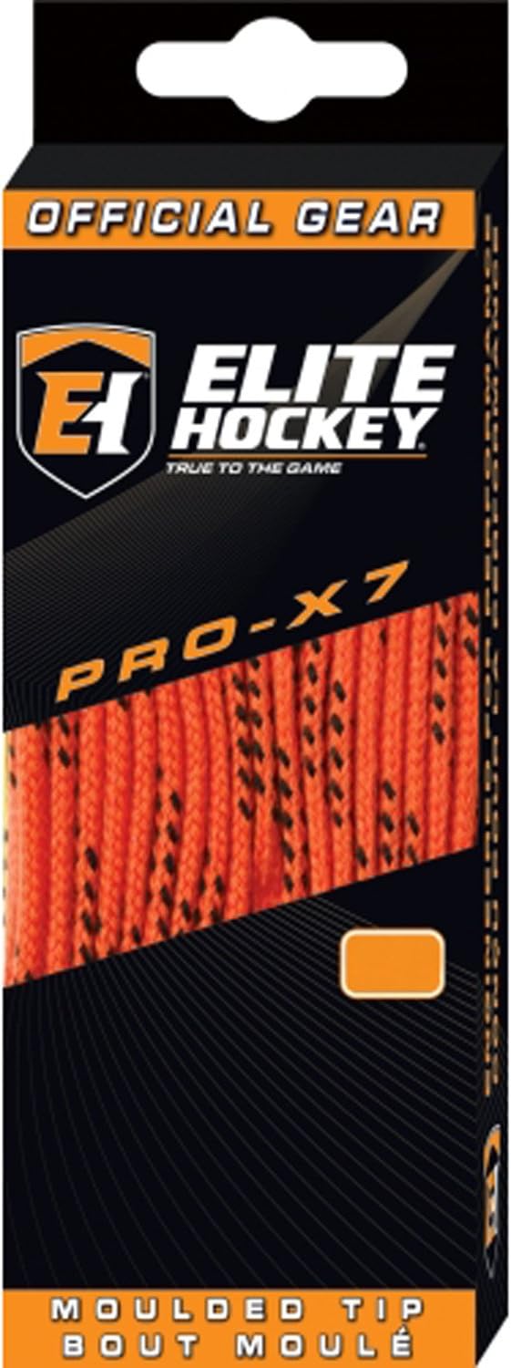 Elite Hockey PRO-X7 Wide Molded Tip Cotton Hockey Skate Laces Color, Size Choice Elite Hockey PRO-X7 Wide Molded Tip Cotton Hockey Skate Laces Color, Size Choice