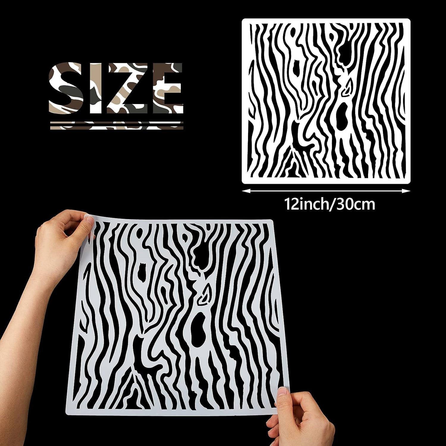 9 Pieces Camo Print Stencils Camouflage Painting Templates Reusable Grass Pattern Stencils Green Camo DIY Stencils for Scrapbooking Painting on Wood Crafts 7.9 x 7.9 Inch 
