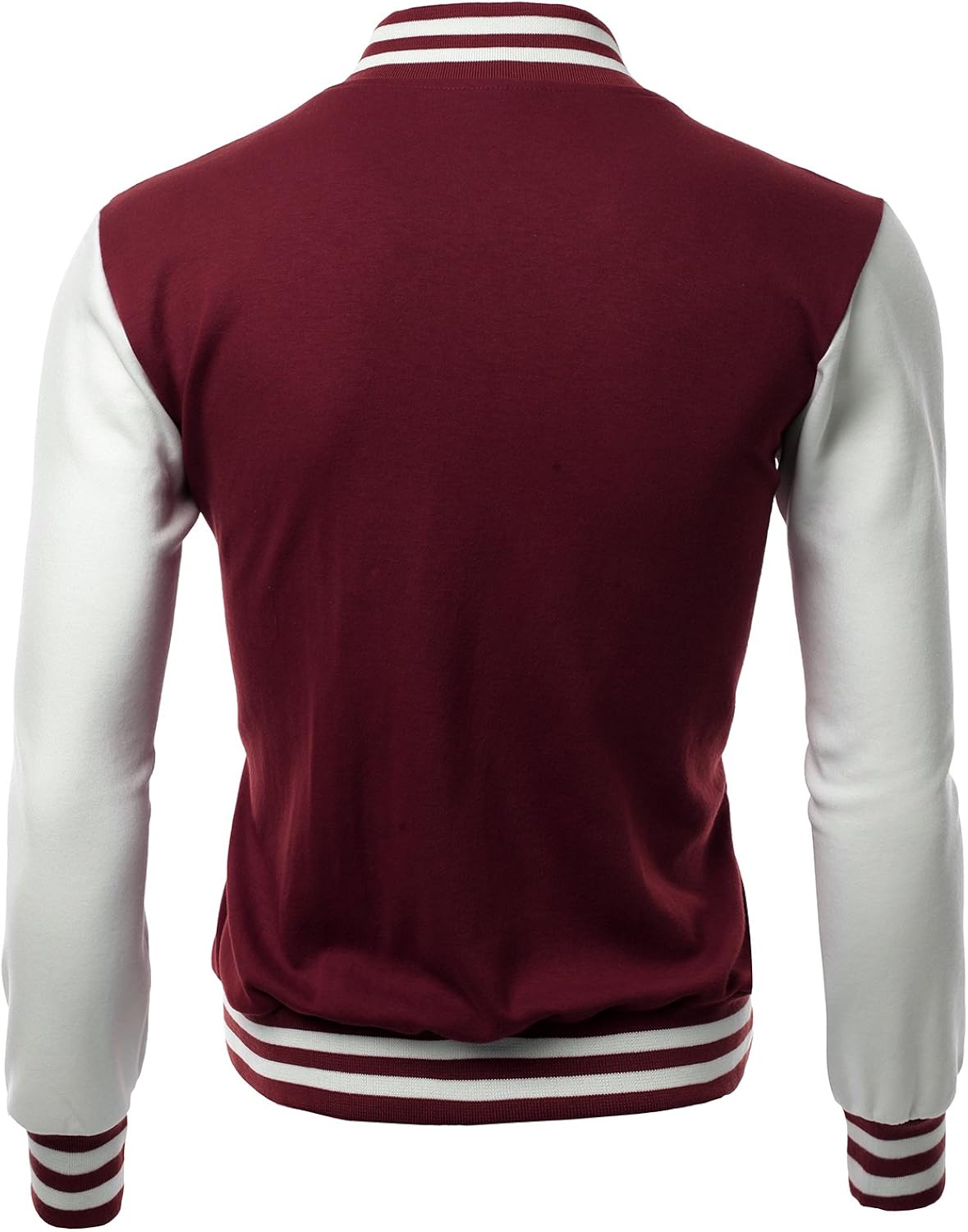 Xpril Men's Stylish Color Contrast Long Sleeves Varsity Jacket Xpril Men's Stylish Color Contrast Long Sleeves Varsity Jacket