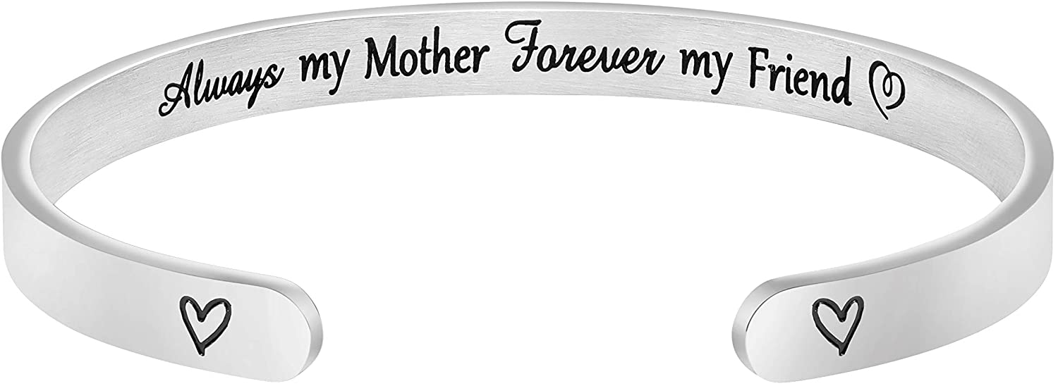 Joycuff Funny Gift for Women Inspirational Bracelet Mantra Cuff Friend Encouragement Jewelry for Daughter Sister Wife Mom Friendship 