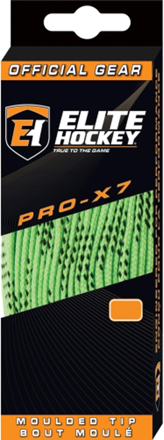 Elite Hockey PRO-X7 Wide Molded Tip Cotton Hockey Skate Laces Color, Size Choice Elite Hockey PRO-X7 Wide Molded Tip Cotton Hockey Skate Laces Color, Size Choice