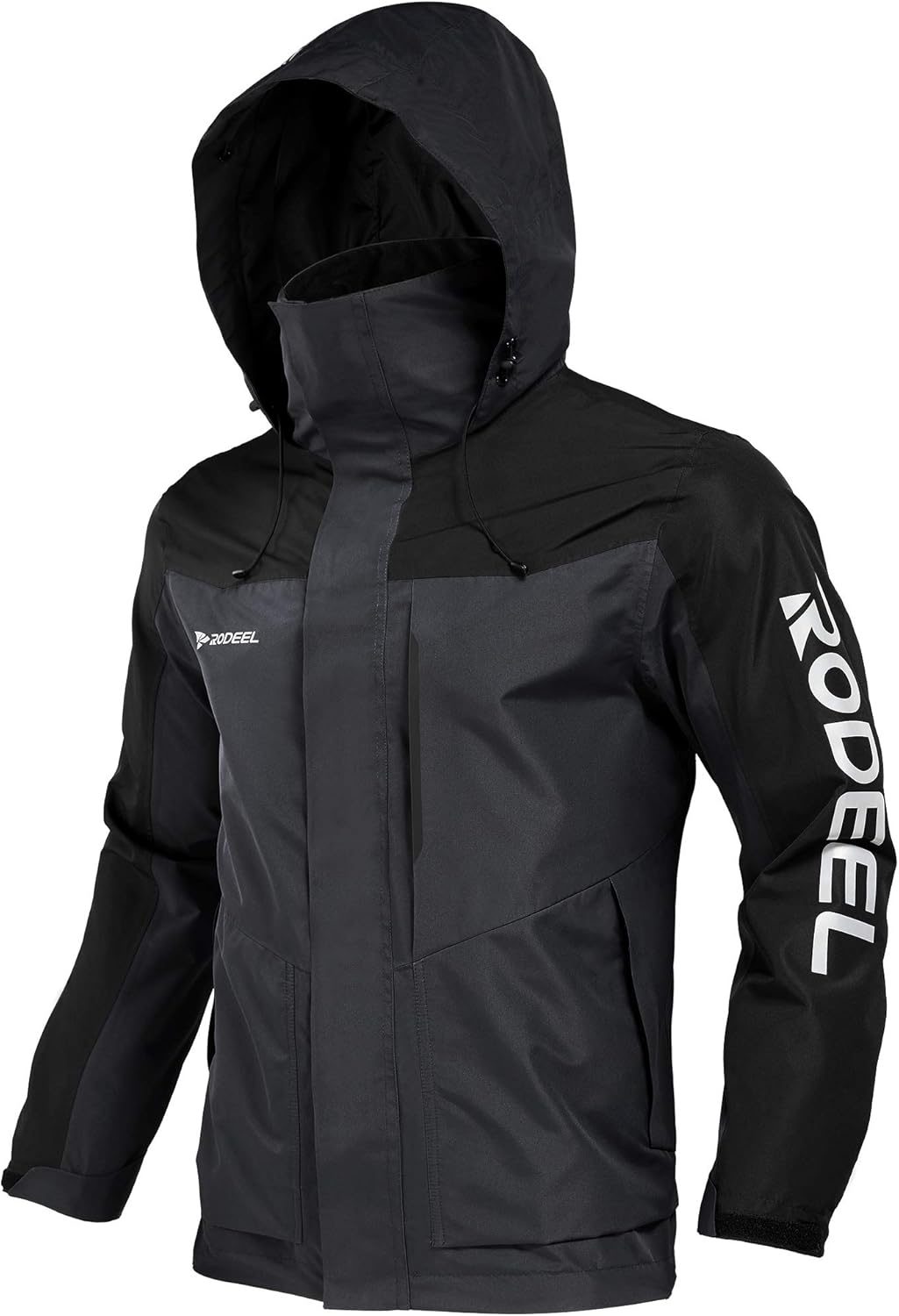 Rodeel Mens Lightweight Windbreaker Raincoat Water Resistant Jacket with Hood for Outdoor Rodeel Mens Lightweight Windbreaker Raincoat Water Resistant Jacket with Hood for Outdoor