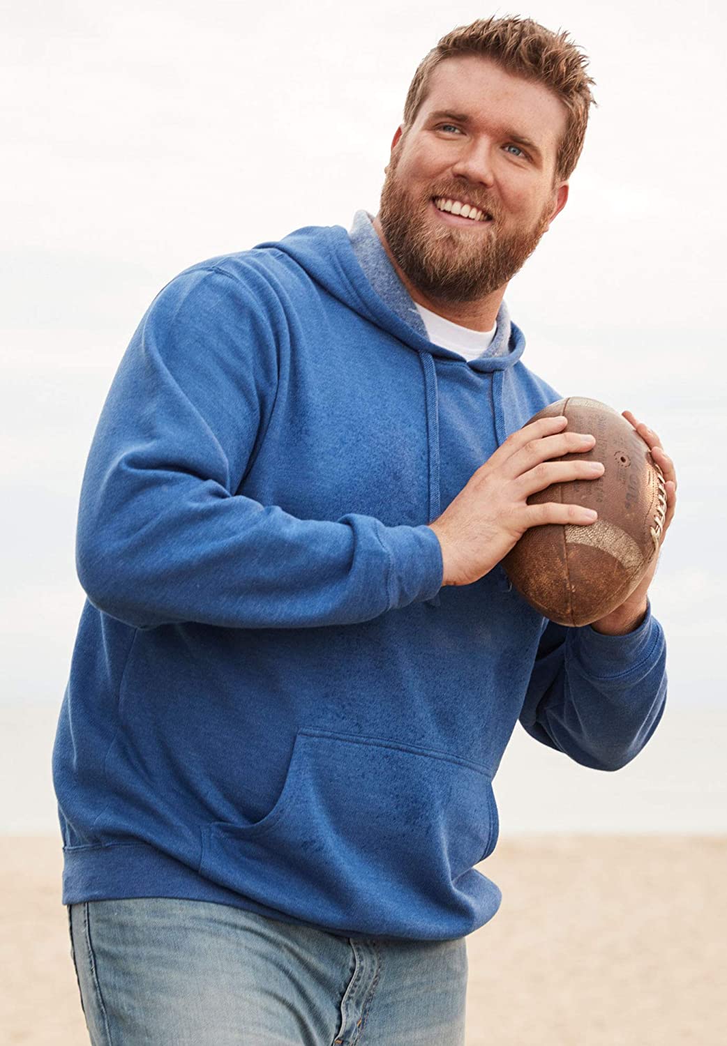 KingSize Men's Big & Tall Fleece Pullover Hoodie 