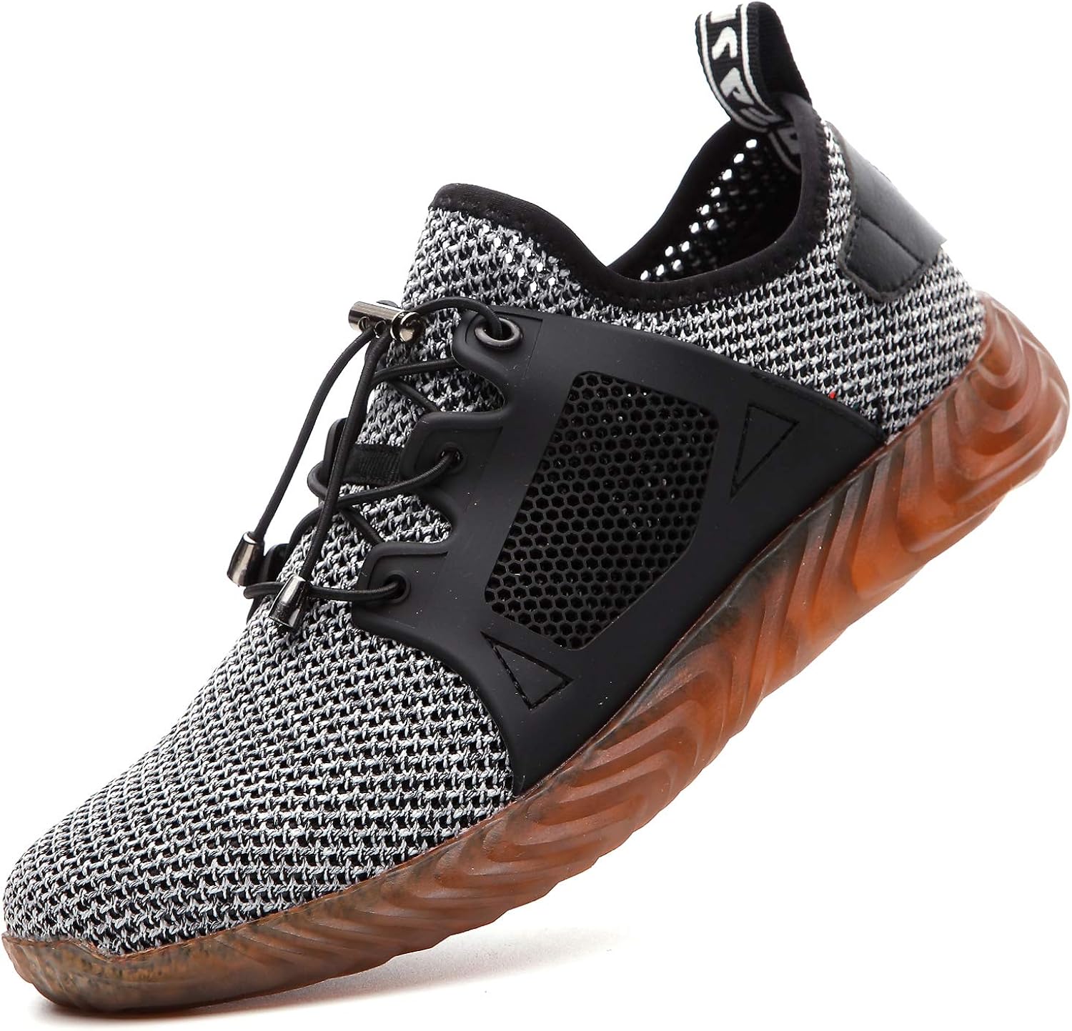 ALGGORUN Steel Toe Shoes for Men Indestructible Shoes Lightweight Breathable Puncture Proof Safety Shoes for Women 