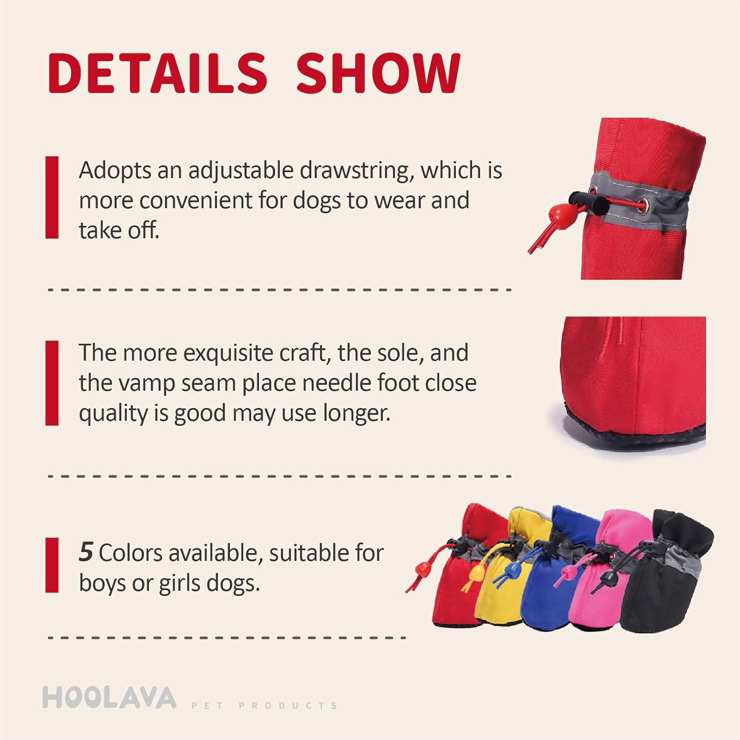 Non Slip Dog Booties for Small Medium Dogs and Puppies 4PCs Dog Boots Paw Protector with Reflective Straps HOOLAVA Dog Shoes Non Slip Dog Booties for Small Medium Dogs and Puppies 4PCs Dog Boots Paw Protector with Reflective Straps HOOLAVA Dog Shoes