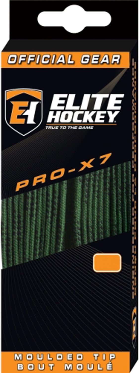 Elite Hockey PRO-X7 Wide Molded Tip Cotton Hockey Skate Laces Color, Size Choice Elite Hockey PRO-X7 Wide Molded Tip Cotton Hockey Skate Laces Color, Size Choice