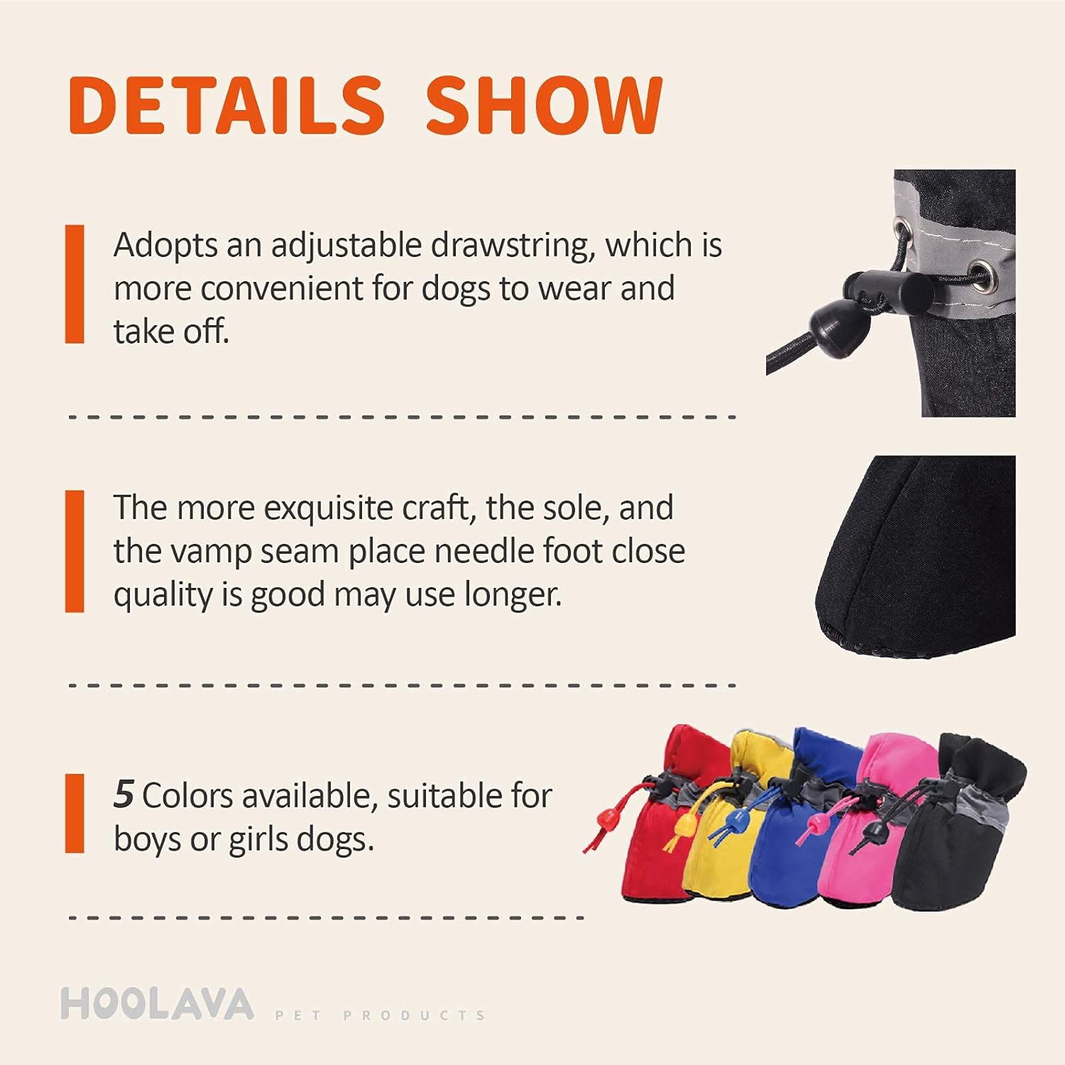Non Slip Dog Booties for Small Medium Dogs and Puppies 4PCs Dog Boots Paw Protector with Reflective Straps HOOLAVA Dog Shoes Non Slip Dog Booties for Small Medium Dogs and Puppies 4PCs Dog Boots Paw Protector with Reflective Straps HOOLAVA Dog Shoes