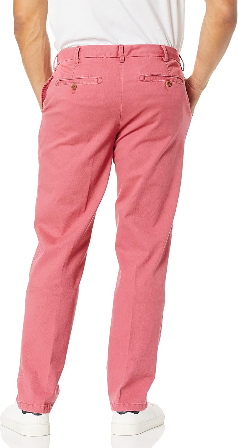 IZOD Men's Saltwater Stretch Flat Front Straight Fit Chino Pant 