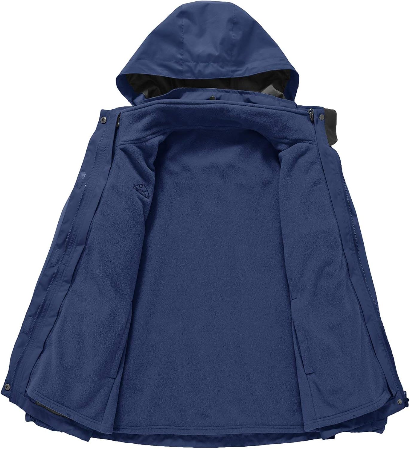 Rdruko Women's Outdoor 3-in-1 Waterproof Ski Jacket Fleece Inner Winter Coat Hooded 