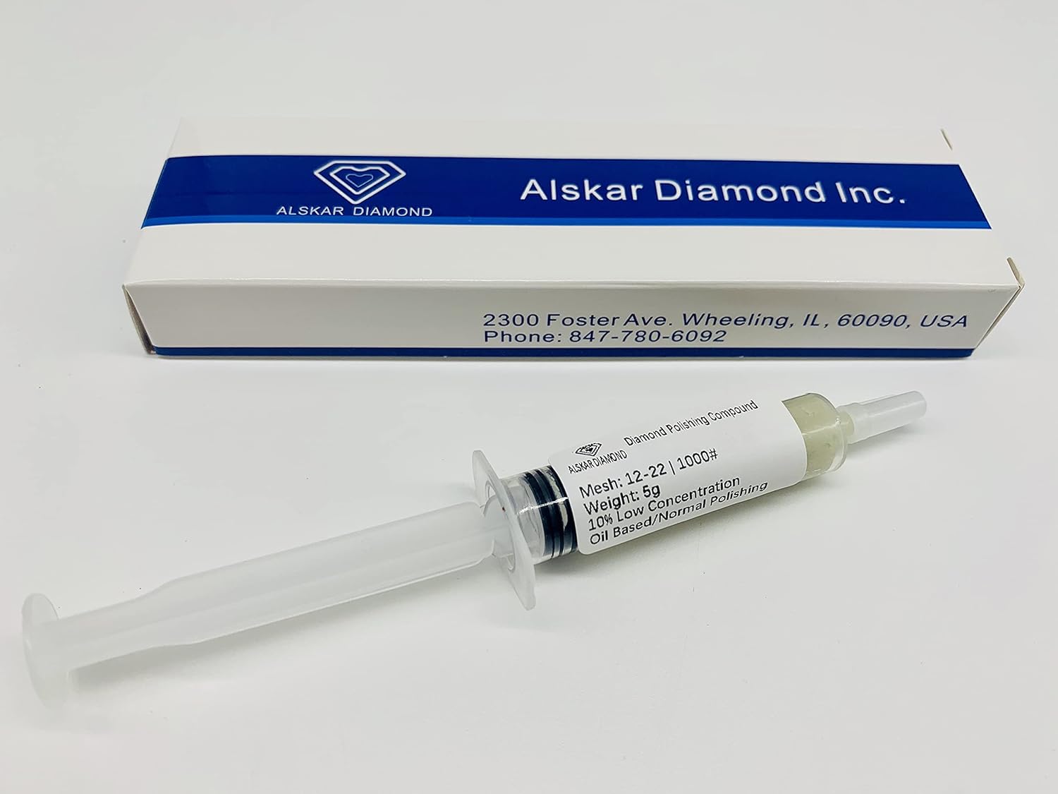 Alskar Diamond Polishing Compound 15-25 Microns Polishing Paste 5 Grams with Diamond Powder 50% Concentration 50%;15-25 Alskar Diamond Polishing Compound 15-25 Microns Polishing Paste 5 Grams with Diamond Powder 50% Concentration 50%;15-25