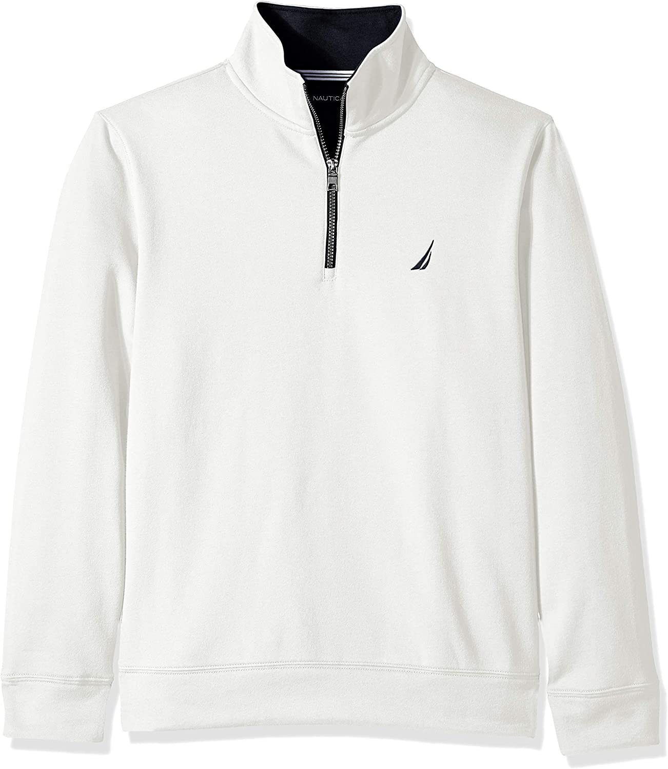 Nautica Men's Solid 1/4 Zip Fleece Sweatshirt Nautica Men's Solid 1/4 Zip Fleece Sweatshirt