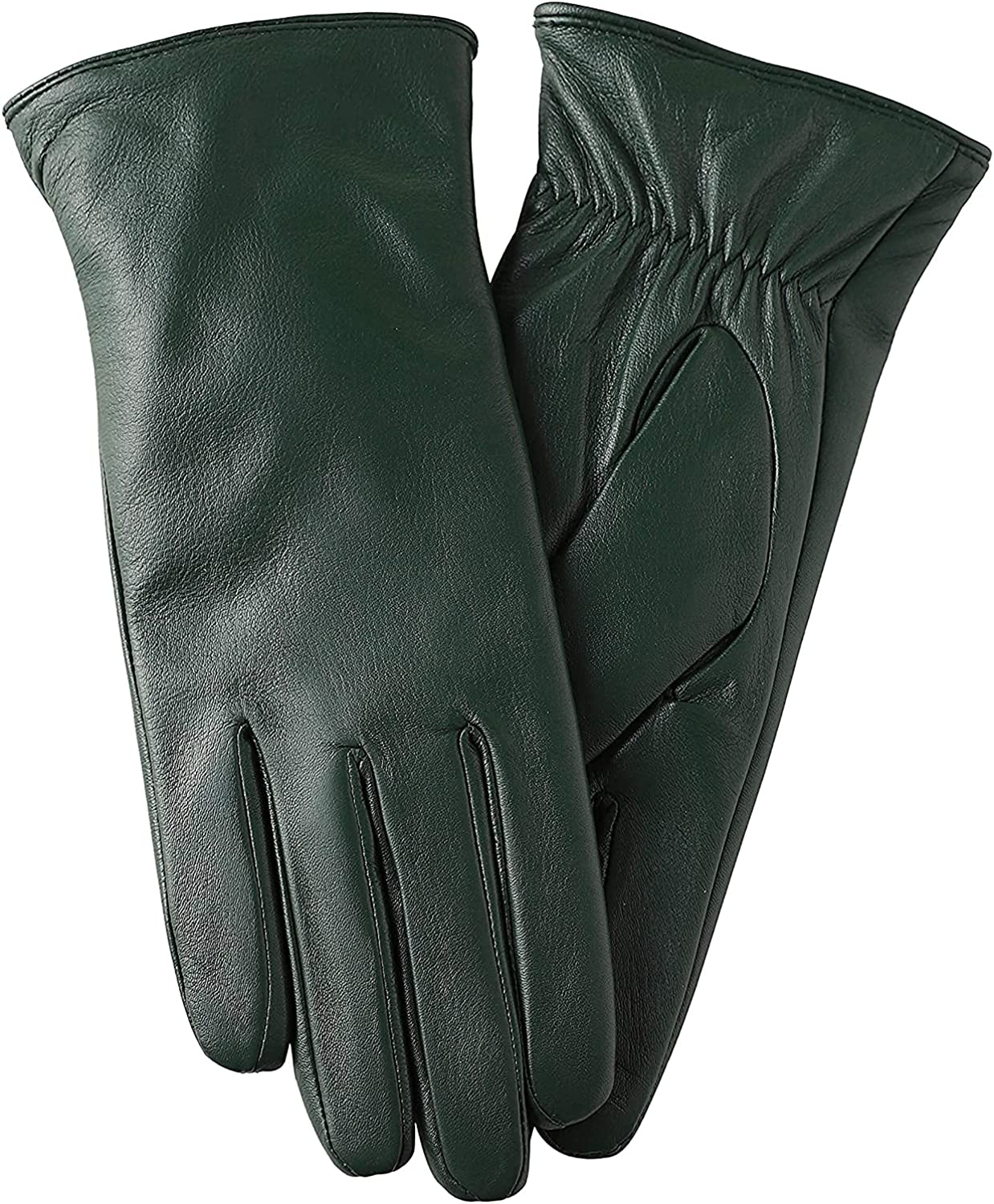 Super-soft Leather Winter Gloves for Women Full-Hand Touchscreen Warm Cashmere Lined Perfect Appearance 