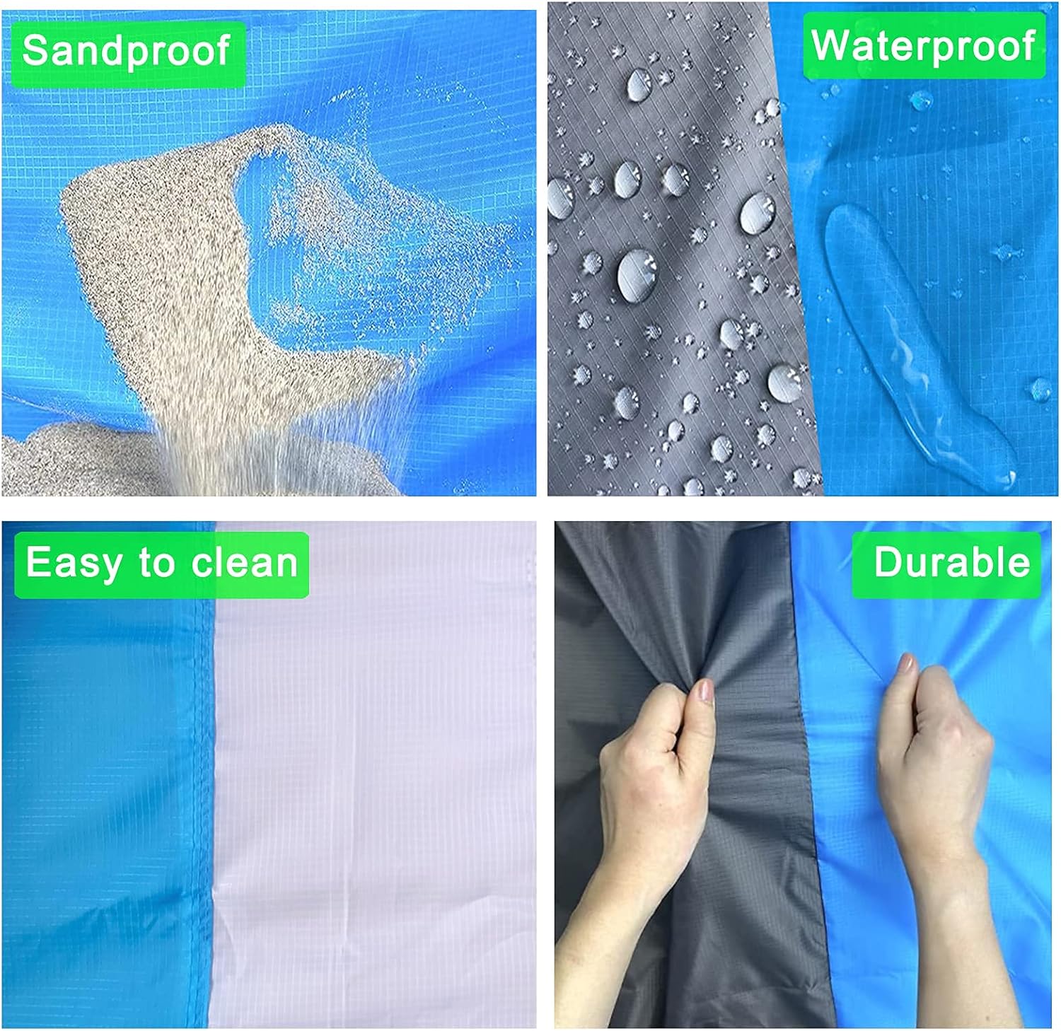 Suitable for 5-7 Adults Traveling and Music Festivals SANPUK Portable Waterproof Beach Blanket 83 X 78 Sand Free Beach Mat Outdoor Beach Blanket Sandfree Picnic Mat Extra Large Camping Suitable for 5-7 Adults Traveling and Music Festivals SANPUK Portable Waterproof Beach Blanket 83 X 78 Sand Free Beach Mat Outdoor Beach Blanket Sandfree Picnic Mat Extra Large Camping